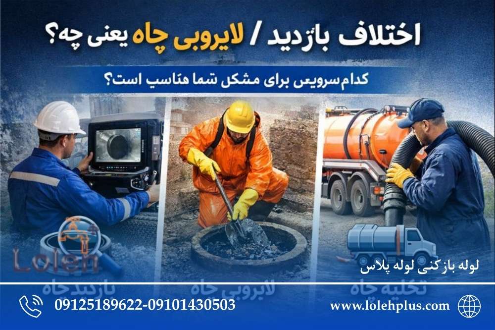 اختلاف «بازدید / لایروبی / تخلیه چاه»: هرکدام دقیقاً یعنی چه و چه زمانی لازم است؟