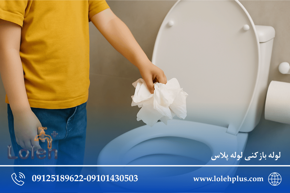 اگر بچه دستمال های کاغذی رو انداخت تو چاه توالت . . .