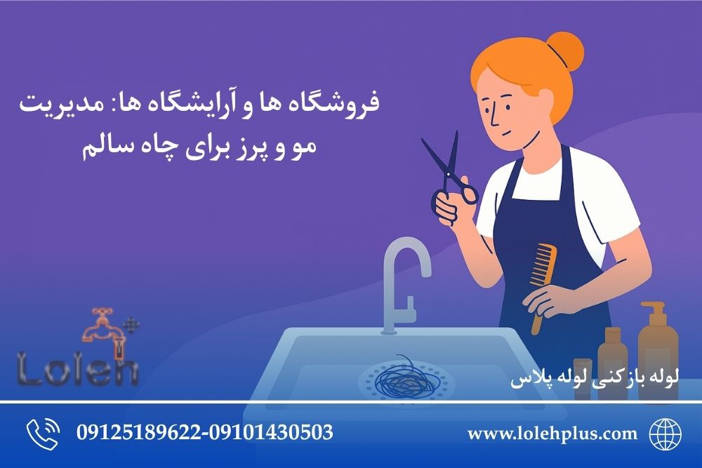 فروشگاه ها و آرایشگاه ها: مدیریت مو و پرز برای چاه سالم