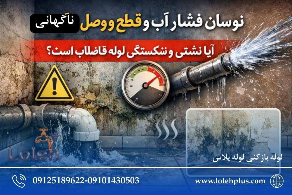 نوسان فشار آب و باز و بسته شدن ناگهانی؛ چه ارتباطی با نشتی و شکستگی لوله فاضلاب دارد؟