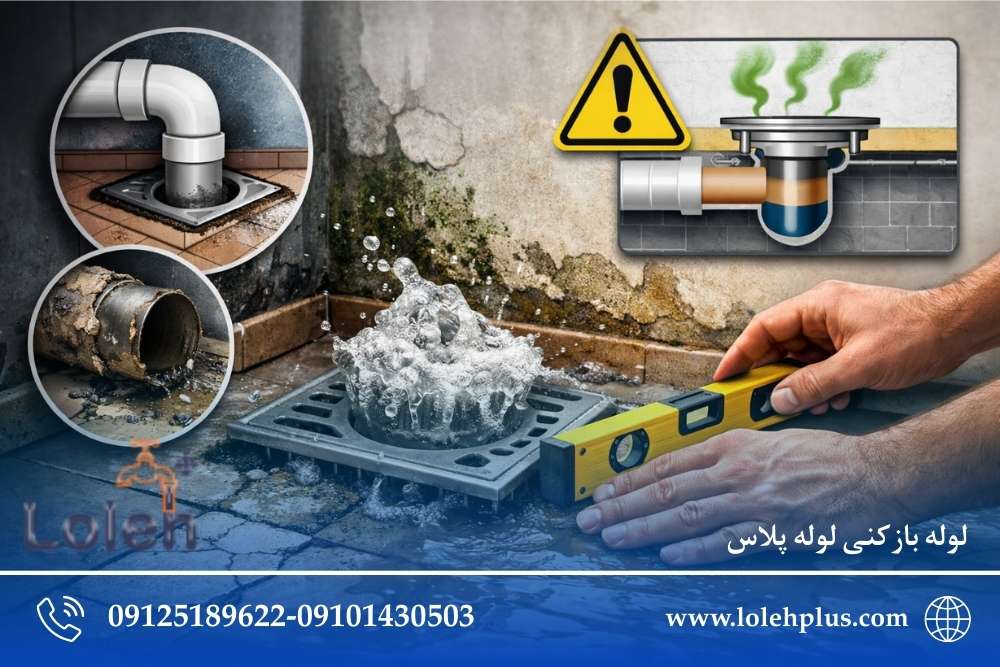 نقش نصب اشتباه کف شور در برگشت آب | علت اصلی پس زدگی فاضلاب از کف حمام و آشپزخانه