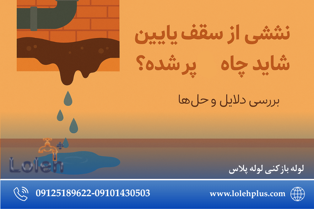 نشتی از سقف طبقه پایین؟ شاید چاه پر شده!