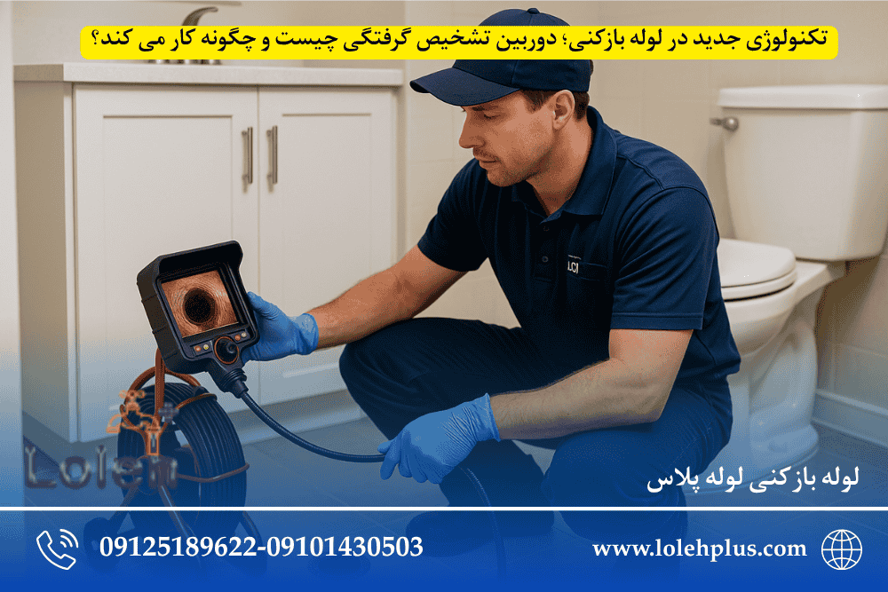 تکنولوژی جدید در لوله بازکنی؛ دوربین تشخیص گرفتگی چیست و چگونه کار می کند؟