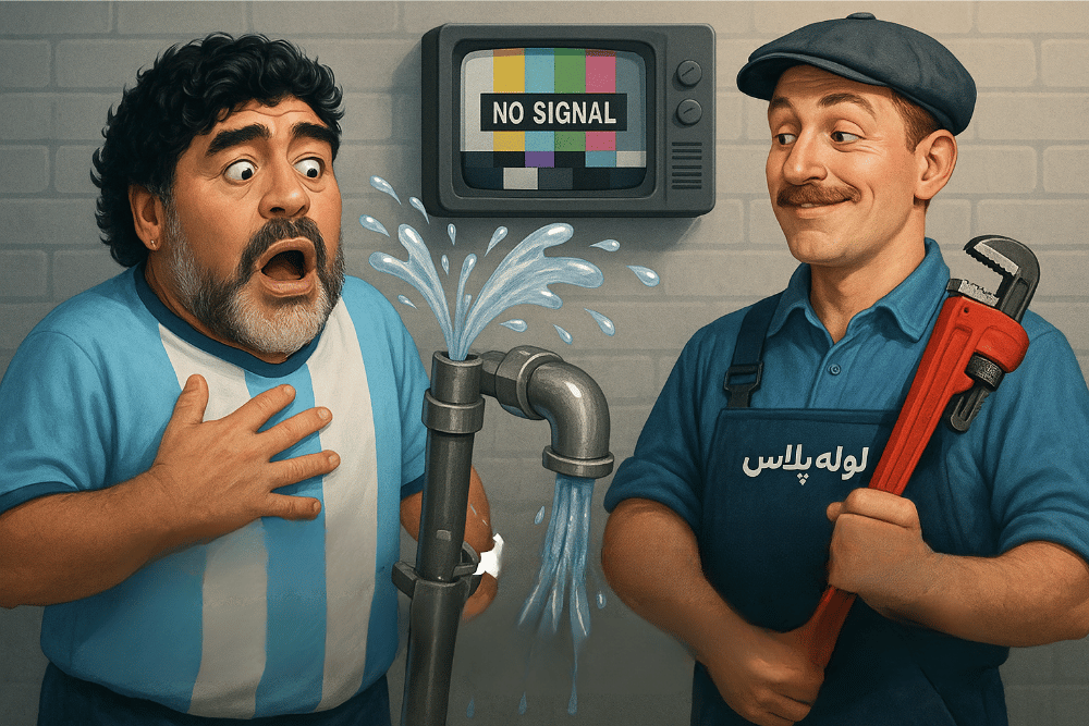 وقتی مارادونا اجازه نداد مصاحبه ش پخش شه ، تلویزیون قطعش کرد!