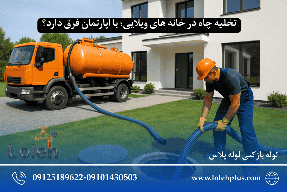 تخلیه چاه در خانه های ویلایی؛ با آپارتمان فرق دارد؟