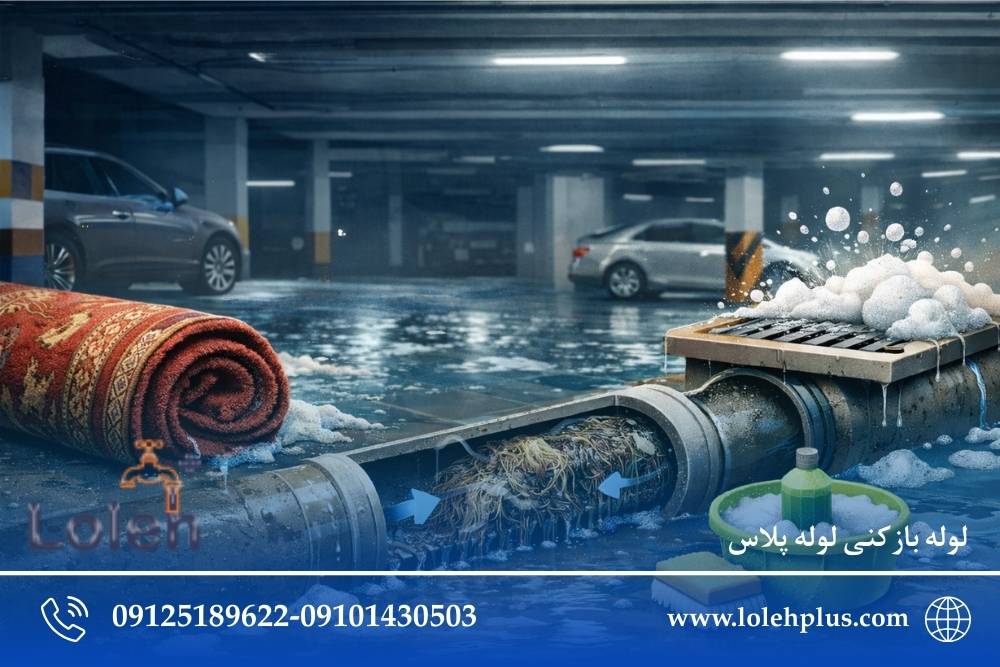 چرا بعد از شستن فرش در خانه ، لوله پارکینگ می گیرد؟