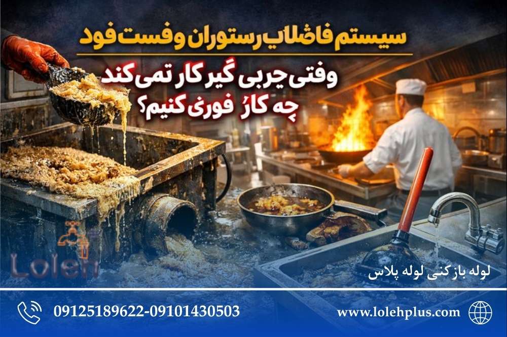 سیستم فاضلاب رستوران و فست فود؛ وقتی چربی گیر کار نمی کند چه کار فوری می شود کرد؟