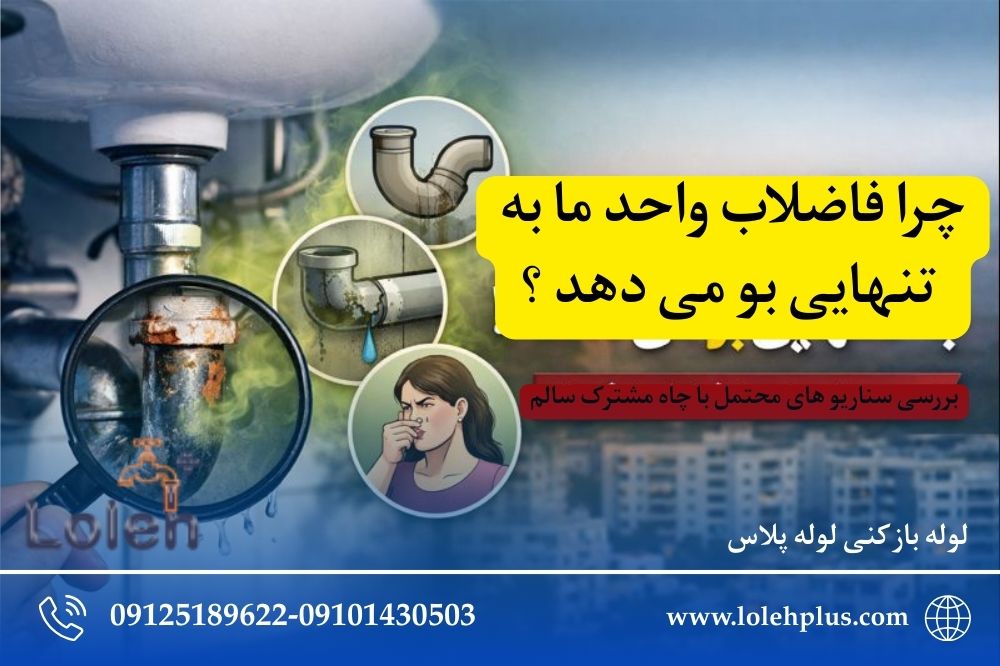 اگر فاضلاب واحد شما به تنهایی بو می دهد ولی چاه مشترک سالم است؛ چه سناریوهایی محتمل ترند؟